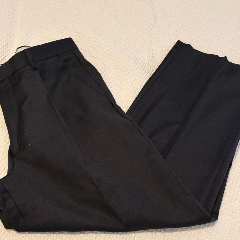 Zignone Elegant Navy Blue Men's Wool Dress Pants